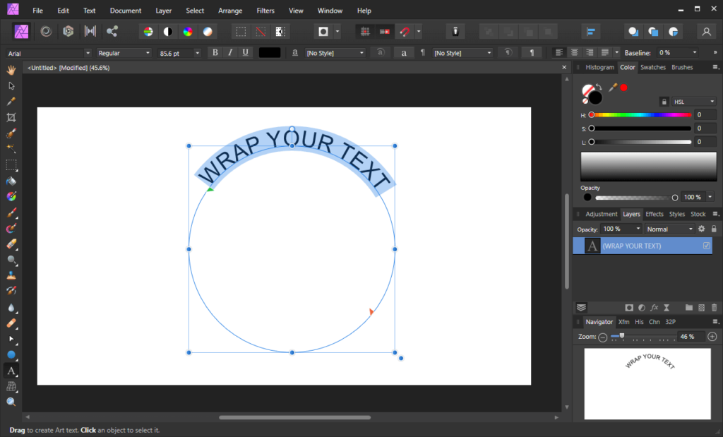 How To Curve Text With Affinity Photo Logos By Nick