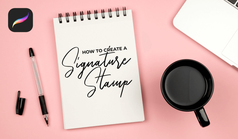 Create a signature stamp with Procreate