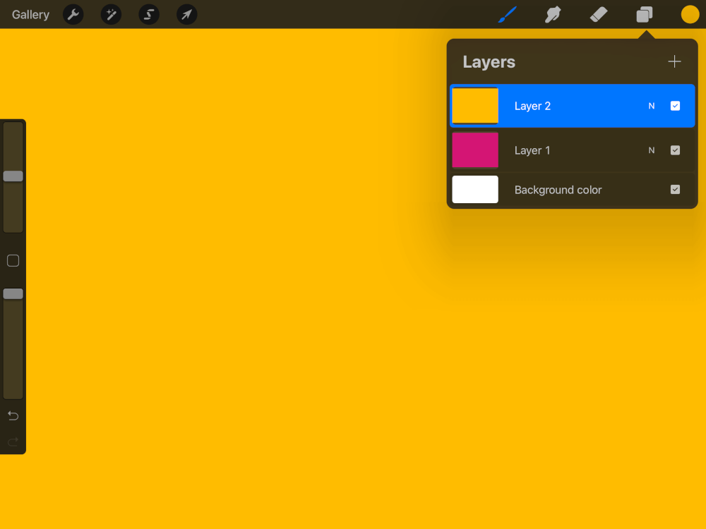 Separate layers for each color