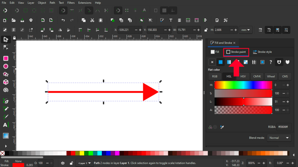 inkscape swatches without linking