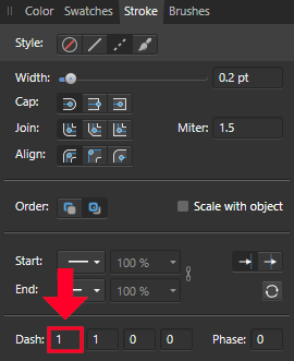 Dash setting