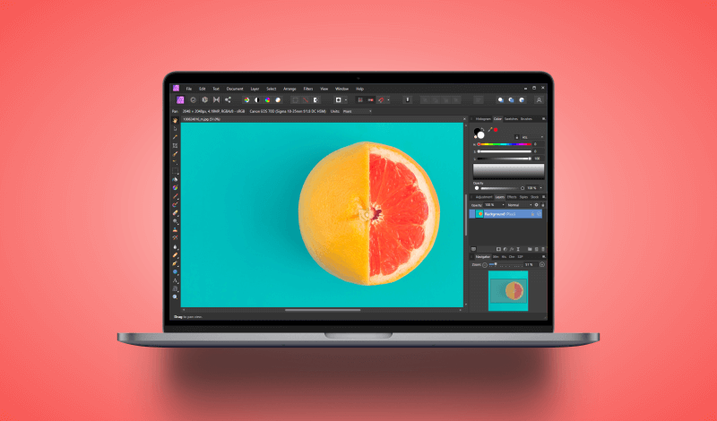 How to free transform with Affinity Photo