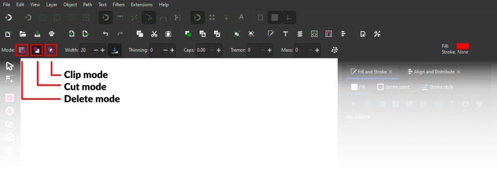 Erase modes