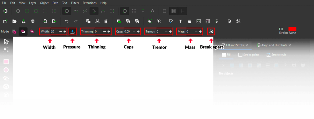 Tool settings