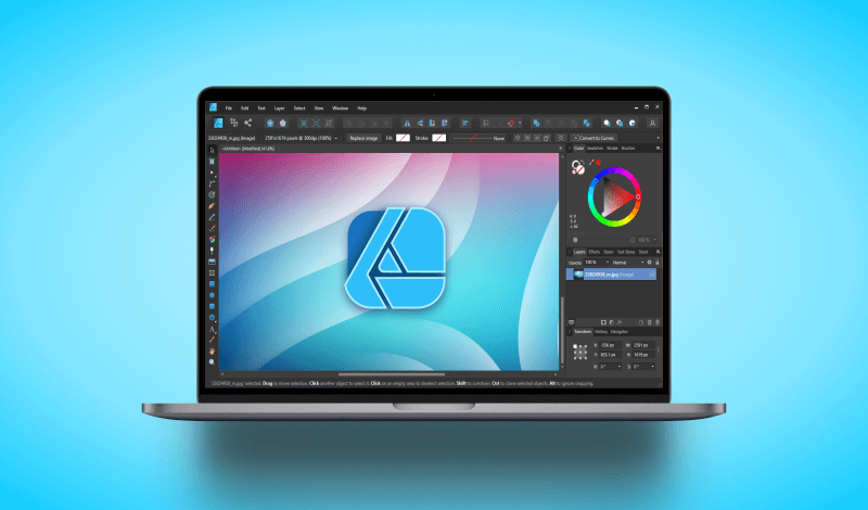 How to gradient fill in Affinity Designer