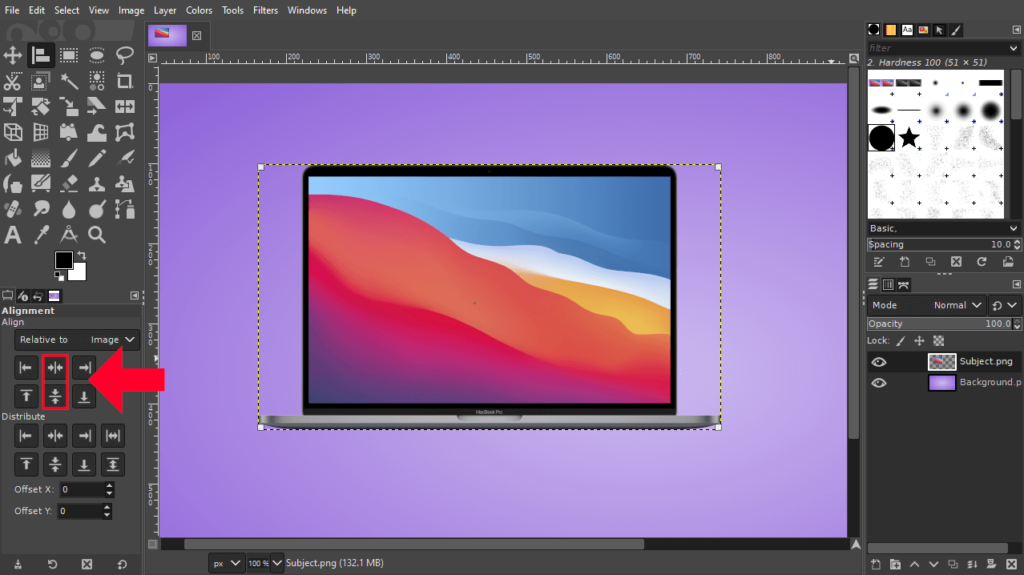 How To Center A Layer In GIMP Logos By Nick