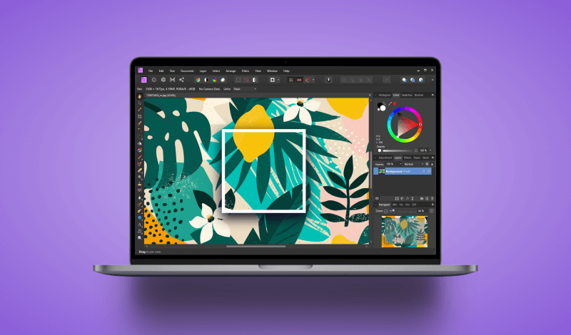 Add a border in Affinity Photo