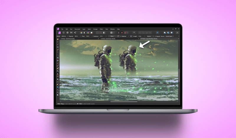 How to use the clone brush in Affinity Photo