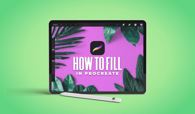 how to fill on procreate