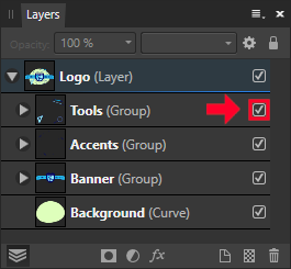 Layer visibility