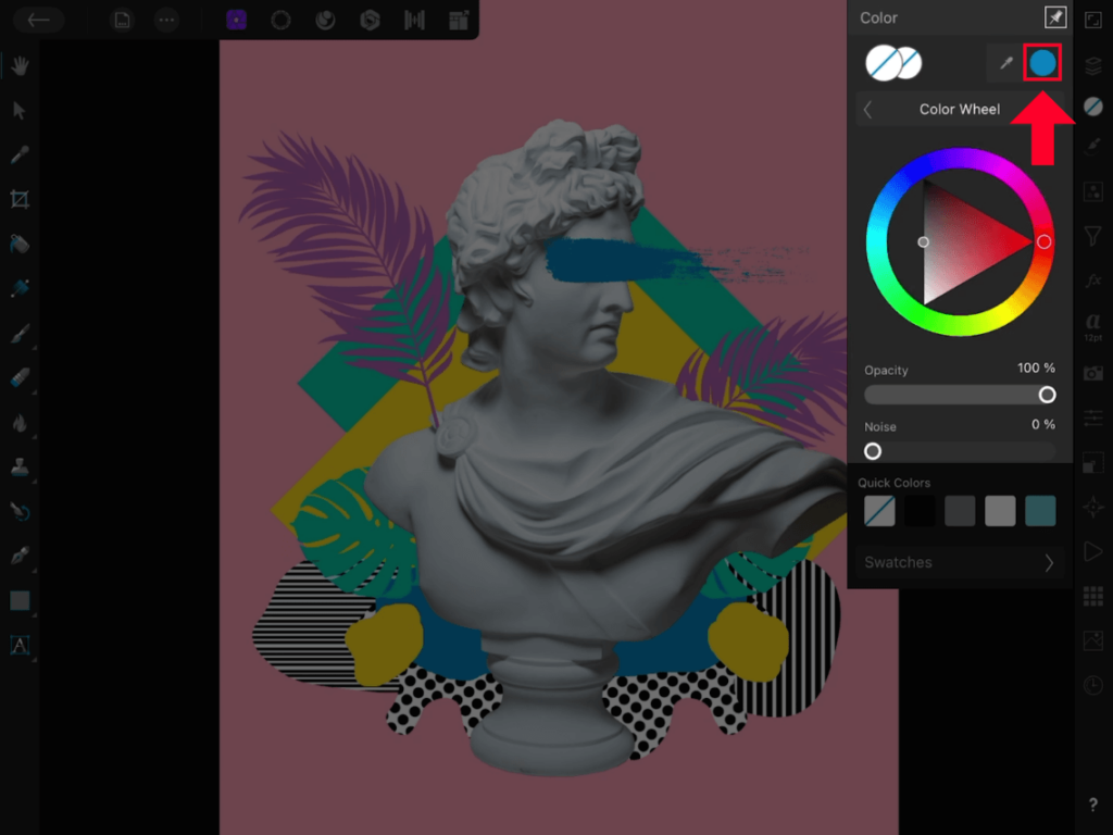 Selected color