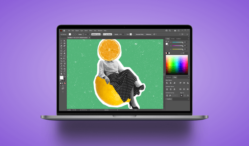 Make a clipping mask in Illustrator