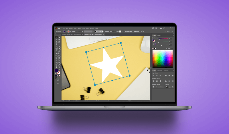 Draw a star in Illustrator