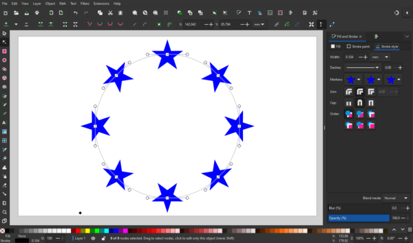 Inkscape: Pattern Along Path Without Deformation – Logos By Nick