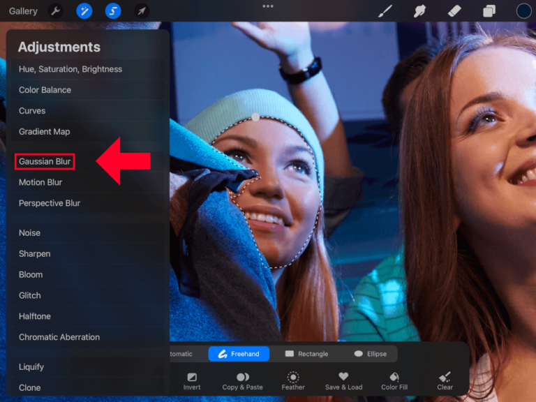 How To Blur Part Of An Image In Procreate For iPad Logos By Nick