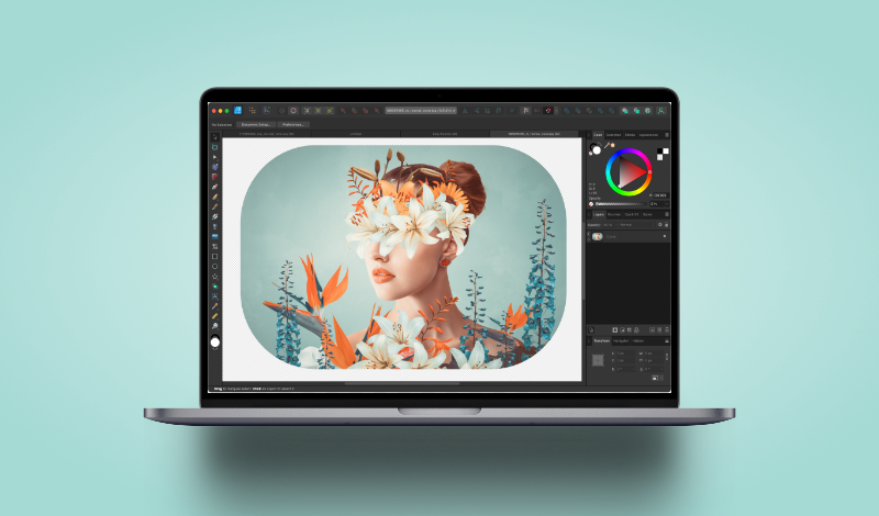 Round the corners of an image in Affinity Designer