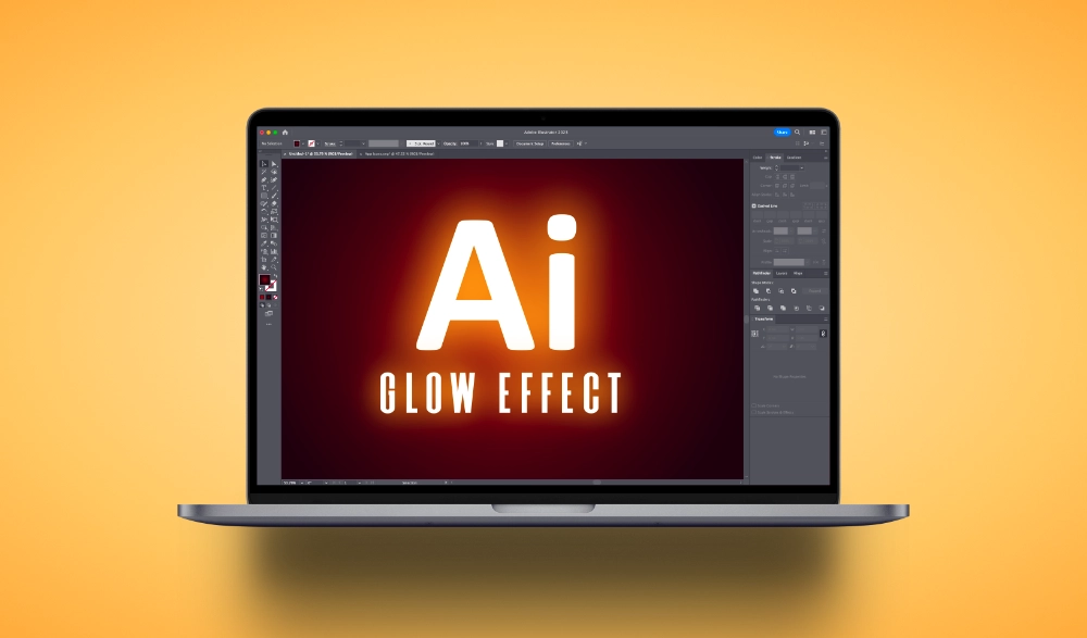 Create a glow effect in Illustrator