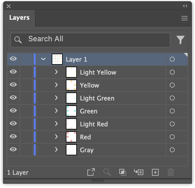 Layers menu