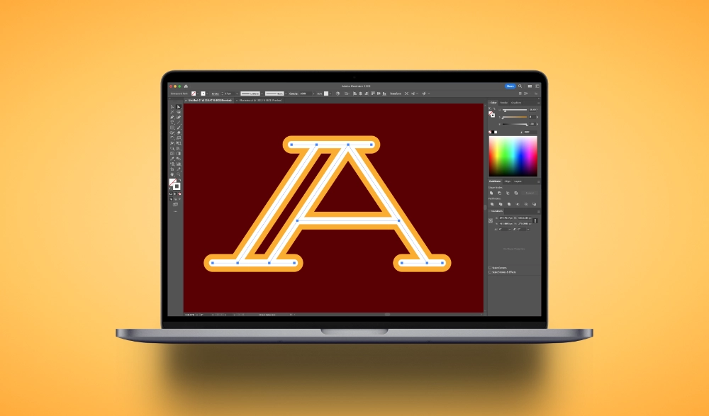 How to outline a stroke in Illustrator