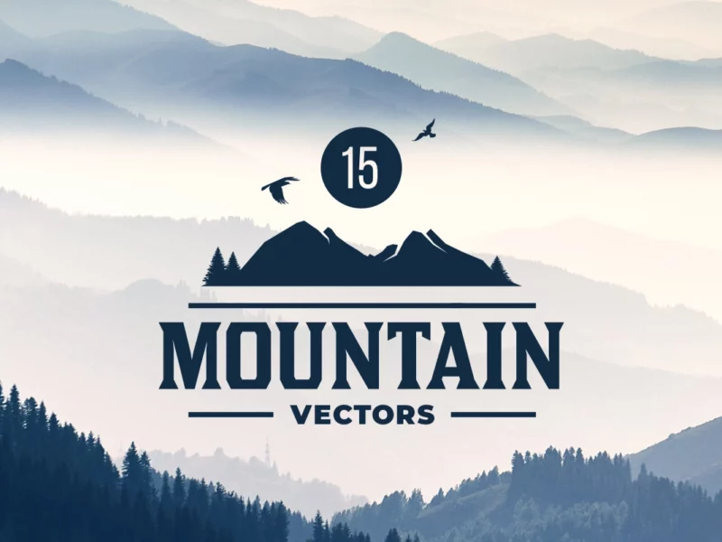 15 vector mountains