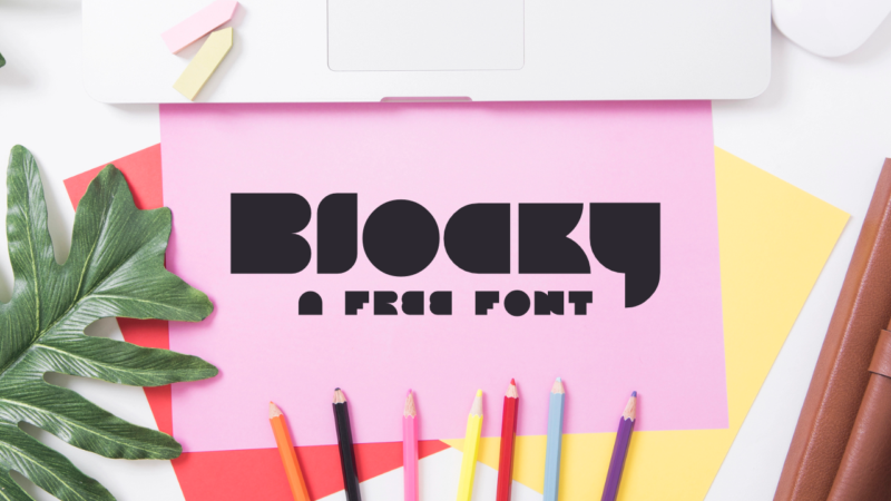 Blocky Font Header