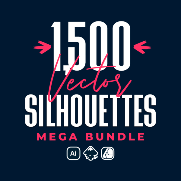 1,500 Vector Silhouettes Mega Bundle