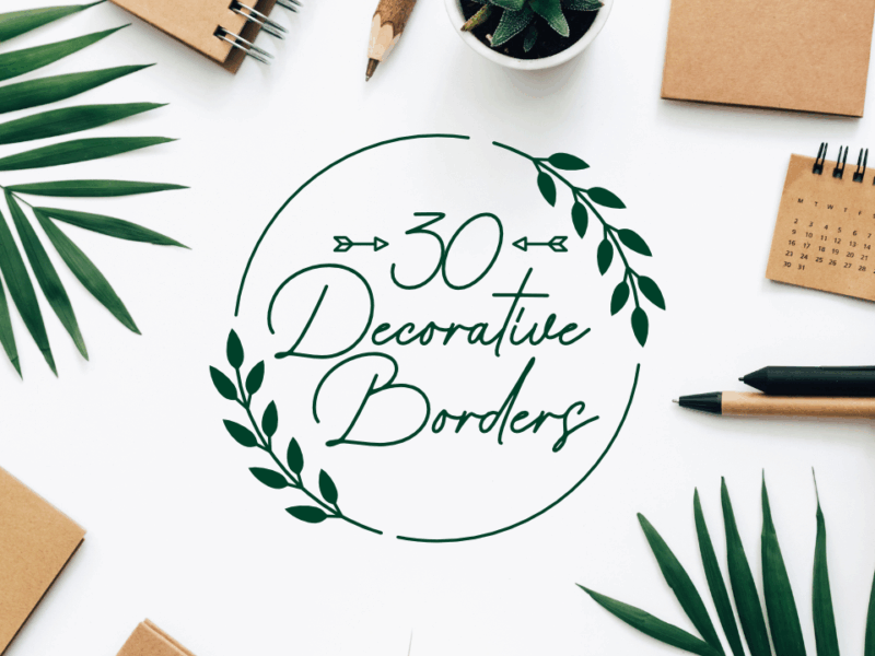 30 Decorative Borders