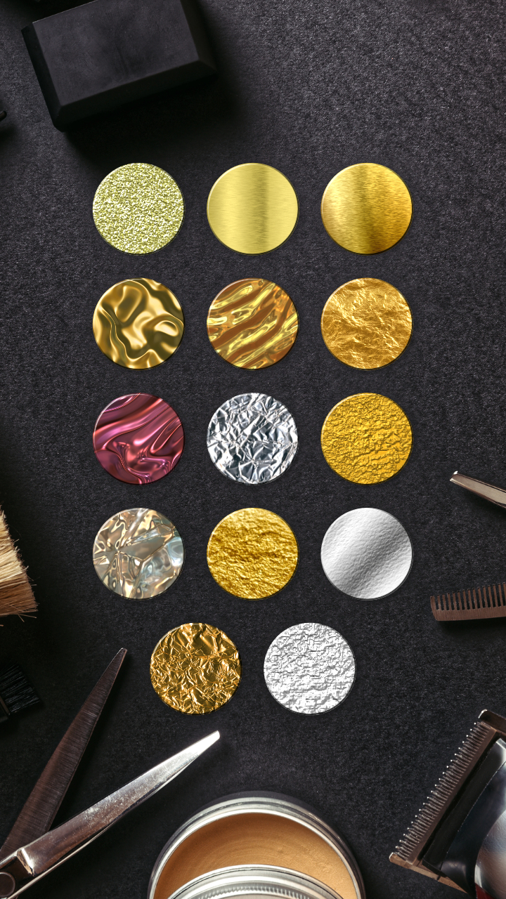 All 14 foil texture images