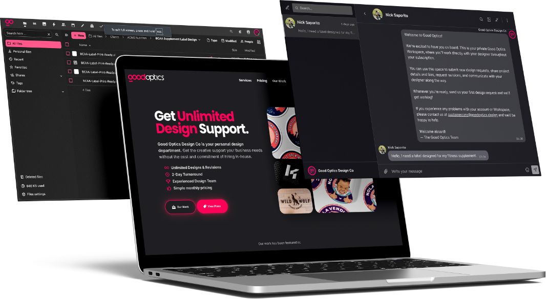 Website mockup
